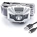 Foxelli USB‑C Rechargeable LED Headlamp – Ultra‑Light 2.4 oz & Bright 180 Lumens – Red/White Light, 5 Modes, IPX5 Waterproof, 40 h Runtime for Trail Running, Camping, Hiking