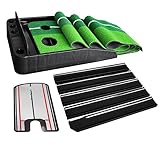 VAV Golf Putting Green Mat and Alignment Mirror