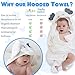 Organic Bamboo Baby Hooded Towel – Soft Baby Bath Towel with Elephant Hood, Safe for Newborns with Sensitive Skin – Large Baby Towel for Boys & Girls | Hooded Towels for Baby by Pupiki, 40x28”