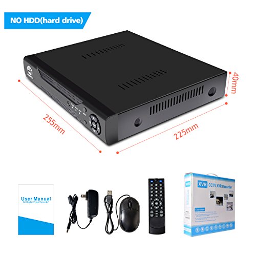 JOOAN 16 Channels H.264 Network Motion Detection 16CH DVR CCTV Surveillance Security System Digital Video Recorder 5-in-1 AHD DVR (1080P NVR+1080N AHD+960H Analog +TVI+CVI) No HDD(no Hard Drive)
