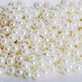 Craft and Party Pearl 1-Lbs loose beads vase filler (10mm, Ivory)