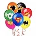 JUSTICE LEAGUE SUPERHERO EMBLEM PARTY BALLOON PACK 12