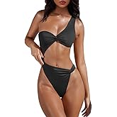 XXTAXN Women's Sexy Thong Cutout Monokinis Tie Beach One Piece Swimsuit Bathing Suit