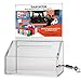 SOURCE ONE Acrylic Heavy Duty Donation/Ballot Box with Lock and Sign Holder