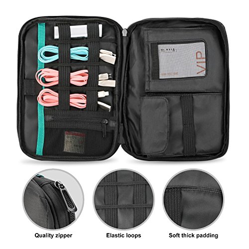 ProCase Electronic Organizer Travel Case, Universal Electronics Cable