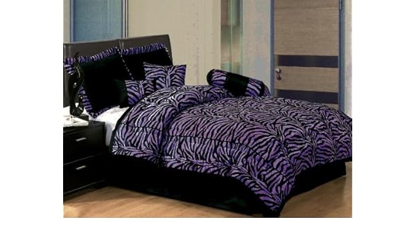 Amazon Com Twin 5 Piece Bedding Soft Short Fur Comforter Set
