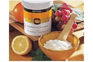 Moisture Rich Massage Cream by Lotus Touch - 100% Pure Grapeseed & Borage Oils - Unscented, Ultra-Hydrating for Skin - Maximum Glide with Minimum Friction - Can be Used on Face & Hands - 1/2 Gallon