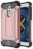 Huawei Honor 6X Case, Torryka Premium Anti-scratch Dual Layer Shockproof Dustproof Drop Resistance Armor Protective Case Cover for Huawei Honor 6X - Rose Gold