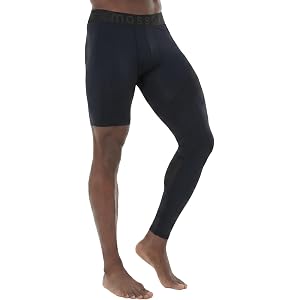 MASSOV Men's ProForm Single Leg Athletic Tights. Left Leg Long