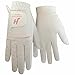 FINGER TEN Womens Ladies Golf Rain Gloves Pair Both Hand or 2 Pack Left Right Hand, Wet Hot Cool Grip, Fit Small Medium Large XL (White&Pink, Small, Ambidextrous)