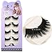 Makeup Black Cross False Eyelashes 5 Pairs Cosmetic Thick Fake Eye Lash Natural Eye Long Lashes Extension