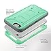 ULAK iPhone 6 Case (4.7 inch), iPhone 6s Case, Knox Armor Full-Body Rugged Dual Layer Hybrid Case (Mint Green)