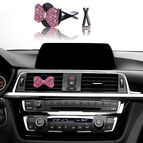 Bling Car Decor, Mini-Factory Car Interior Bling Accessory Air Vent Bling Car Accessories - Pink Diamond Bow Bling Car Decor, Mini-Factory Car Interior Bling Accessory Air Vent Bling Car Accessories - Pink Diamond Bow