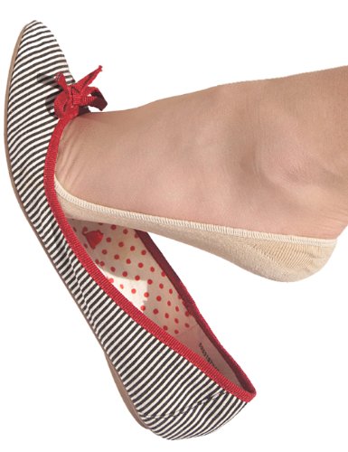 No Show Socks for Women by Jays, Extra Large Silicon Grip, 4 for the Price of 3 - Beige, Size M