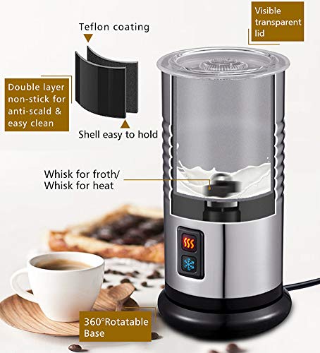 XIAOFEI Elektrisch Flüssigkeit Heizung Milchaufschäumer Heiß Oder Kalt Milch Funktionalität Zum Sicher Operation… – Bild 5