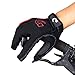 GEARONIC TM Cycling Bike Bicycle Motorcycle Shockproof Foam Padded Outdoor Sports Full Finger Short Riding Biking Glove Working Gloves (Red Full Finger, Full XL (8″-8.5″))thumb 3