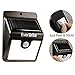 ONTEL Ever Brite Motion Activated Solar Power Outdoor LED Light - No Tools Required, Peel and Stick, Black - As Seen On TV
