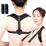 Posture Corrector for Men Women - Comfortable Adjustable Correcting Shoulder Support - Clavicle Posture Brace for Shoulder Alignment – Invisible Thoracic Brace for Hunching Slouching - Back Brace