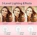 Selfie Light Ring,Juhefa Clip-on LED Camera Light,Rechargeble & 3-Levels Brightness Photography Light Compatible with iPhone, iPad, Sumsung Galaxy,Cell Phone,Laptop (White,1 Pack)