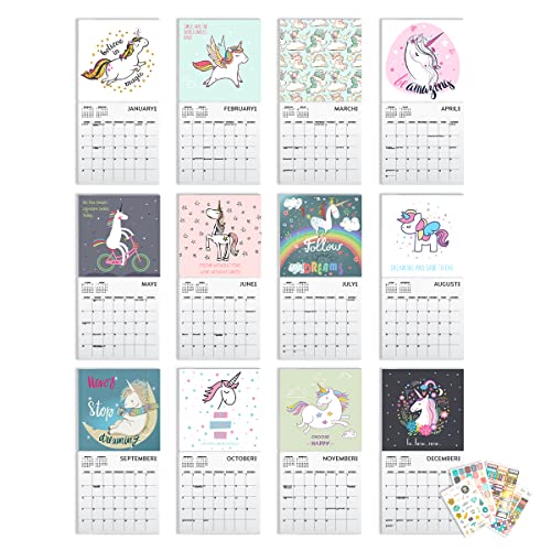 unicorn-calendar-2023-with-sticker-pack-large-12-x-12-inch-unicorn