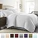 Beckham Hotel Collection Luxury Soft Brushed 1800 Series Microfiber Duvet Cover Set - Hypoallergenic - King/California King - White
