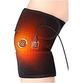 Ibluelover Heated Knee Brace Wrap 3 Adjustable Temperature Knee Pad Knee Heating Pad for Arthritis Pain Relief Leg Compression Sleeve Knee Support Protector for Calf Leg Arm