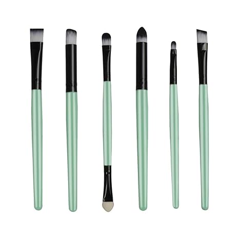 YanHoo Bürste Ankunft 6Pc Meerjungfrau Foundation Lidschatten Kontur Augen Lippe Make-Up Pinsel Set erröten EIN Schere Pusher