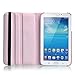 Moonmini 360 Rotation PU Leather Protective Case Cover Pouch for Samsung Galaxy Tab 3 8.0