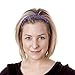 Hipsy Women's Adjustable NO SLIP Bling Glitter Headband Mixed Pack (Multiple Colors Sparkling Jewels 5pk)
