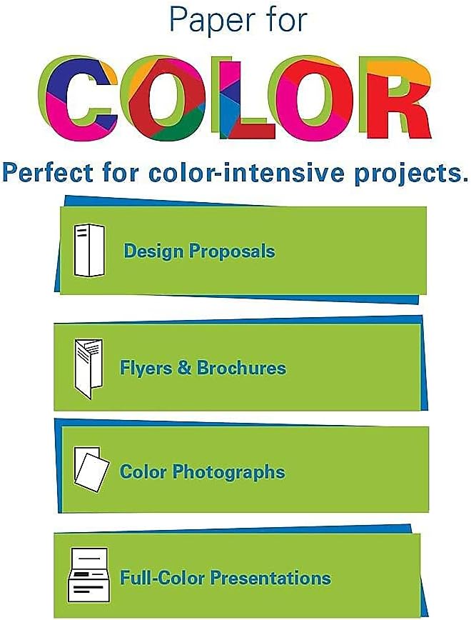 Hammermill 125534 Laser Print Office Paper, 98 Brightness, 28lb, 8-1/2 x 11, White, 500 Shts/Ream : Laser Printer Paper : Office Products