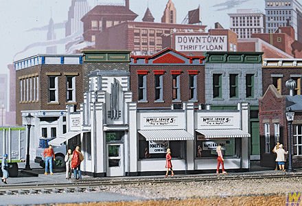 Walthers, Inc. White Tower Restaurant Kit, 4-5/8 X 3 X 2-7/8" 11.8 X 7.6 X 7.3cm