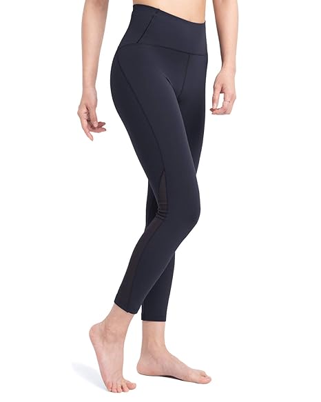 Rocorose Women's High Waist Yoga Shorts - Tummy Control 4-Way Stretch Workout Running Shorts With Side Pockets