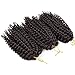 Premium 3 Bundles/pack Marlybob Kinky Curl Crochet Hair 8'' Crochet Braids Synthetic Braiding Hair Extensions For Women (2#)