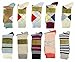 Fine Fit Mens Designer Dress Socks Argyle & Striped Size 10-13 (12 Pairs)