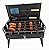 BBQ Grill Tools Set,11-pc. Grill+ Grill Mat + Brush+ Barbecue clip+Skewers+Aluminium Foil. Portable Folding Barbecue Compact Charcoal Grill For Camping Outdoor-Promethfire