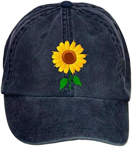 cyg5fw381r Sunflower Clipart Baseball Cap Velcro Adjustable Unisex Hat
