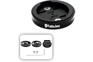 YADERJOVE Garmin Stem Mount,Aluminum Alloy Bike Stem Top Cap Mount Holds Garmin Devices Securely,Garmin Top Cap Mount Compatible with Garmin,Wahoo,Bryton,Cateye Bike GPS Computer, Great for Road/Mountain Biking