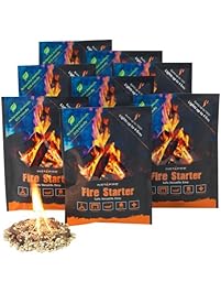 InstaFire Granulated Fire Starter, All Natural, Eco-Friendly, Lights up to 32 Total Fires in Any Weather, Awarded 2017 Fire Starter Of The Year, 8 Pk