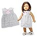 OCT17 Doll Clothes for American Girl 18” inch Dolls Wardrobe Makeover Outift Dressy Raincoat Casual Dress Boots Bundle
