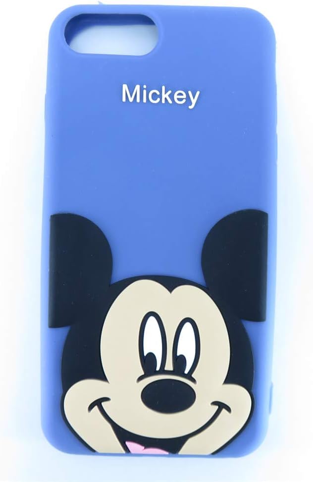 DiDicose 3D Cute Cartoon Big Head Mouse Silicone Rubber Phone Case Cover for iPhone 6 / 6S / 7/8 (4.7"), Kawaii Shockproof Drop Protection Skin Durable Bumper Case for Girls Kids Teens Women