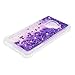 ZSTVIVA S9 Case, Samsung Galaxy S9 Case, Glitter Liquid Case Cover Bling Sparkle Shiny Quicksand Moving Flowing Love Heart 3D Anti-Scratch Slim Thin Soft TPU Bumper Galaxy S9 Case for Girls Purple
