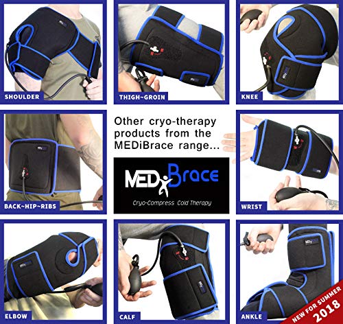 MEDiBrace Ankle Ice Gel Pack Cryotherapy Injury Cuff Superior Cold Compression Therapy for Sports Professionals Universal Fit - Thumbnail 4