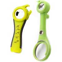 Apribottiglie per anziani, Apribottiglia in gomma per mani deboli, Stappabottiglie in vetro 5 in 1 (blu