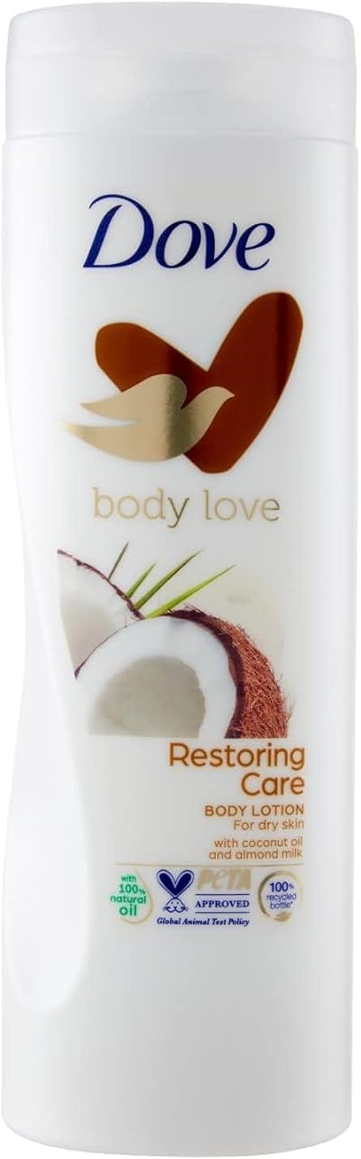 Dove Restoring Ritual Body Lotion Coconut Oil Almond Milk Dry Skin 400ml