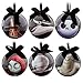 Disney Tim Burton's 2014 The Nightmare Before Christmas Decoupage Ornament Set~ Jack Skellington, Sally, Dr. Finkelsteinth, Zero, Oogie Boogie and Mayor ~ 6-Pc.