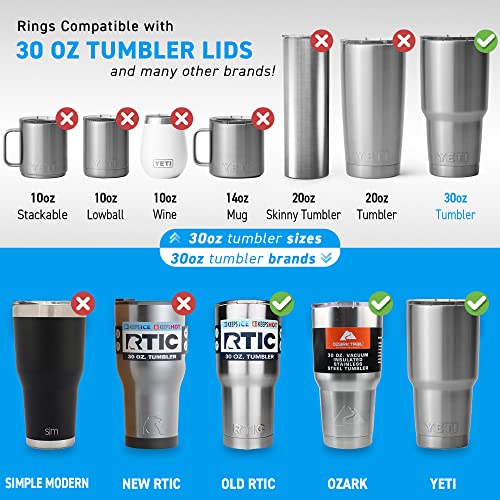 Pack of 330 oz Replacement Rubber Lid Ring, 3.7 Inch Diameter Gasket Seals, Lid for Insulated