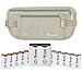 Travelambo Money Belt RFID Blocking Travel Wallet Passort Holder With Bonus RFID Sleeves Minimalist Wallet (RFID sleeves beige)