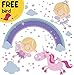 Unicorn Baby Girl Room Décor - Fairy Wall Stickers Childrens for Bedroom, Nursery, Playroom