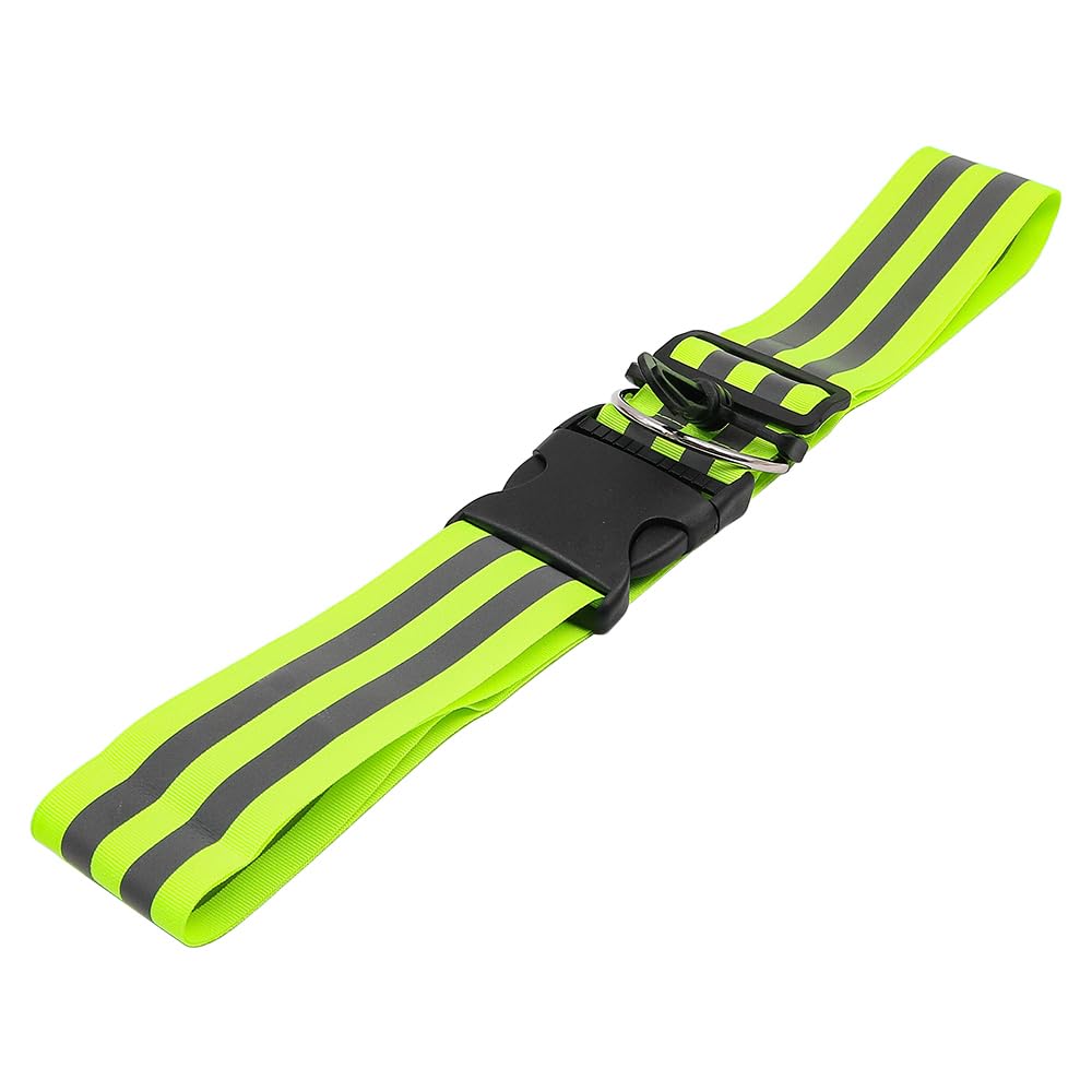 ANCLLO 2PCS Reflective Sash for Walking at Night Adjustable Reflective Belt High Vis Belt with Clip for Cycling Jogging Walking Night