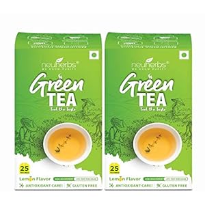 Neuherbs Green Tea for Weight Management, Lemon (50 Tea Bags)